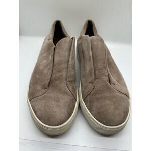 J Slides mid rise Fashion Sneakers Tan Beige Grey Greige Flat Size 7.5